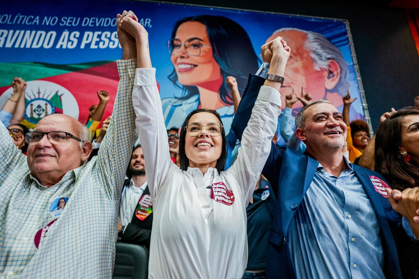 Ato de lançamento da coligação de Juliana Brizola e Edegar Pretto para disputar o Palácio Piratini acontece no sábado (25)